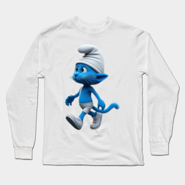 Smurf cat Long Sleeve T-Shirt by Fashionkiller1